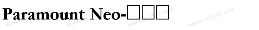 Paramount Neo字体转换